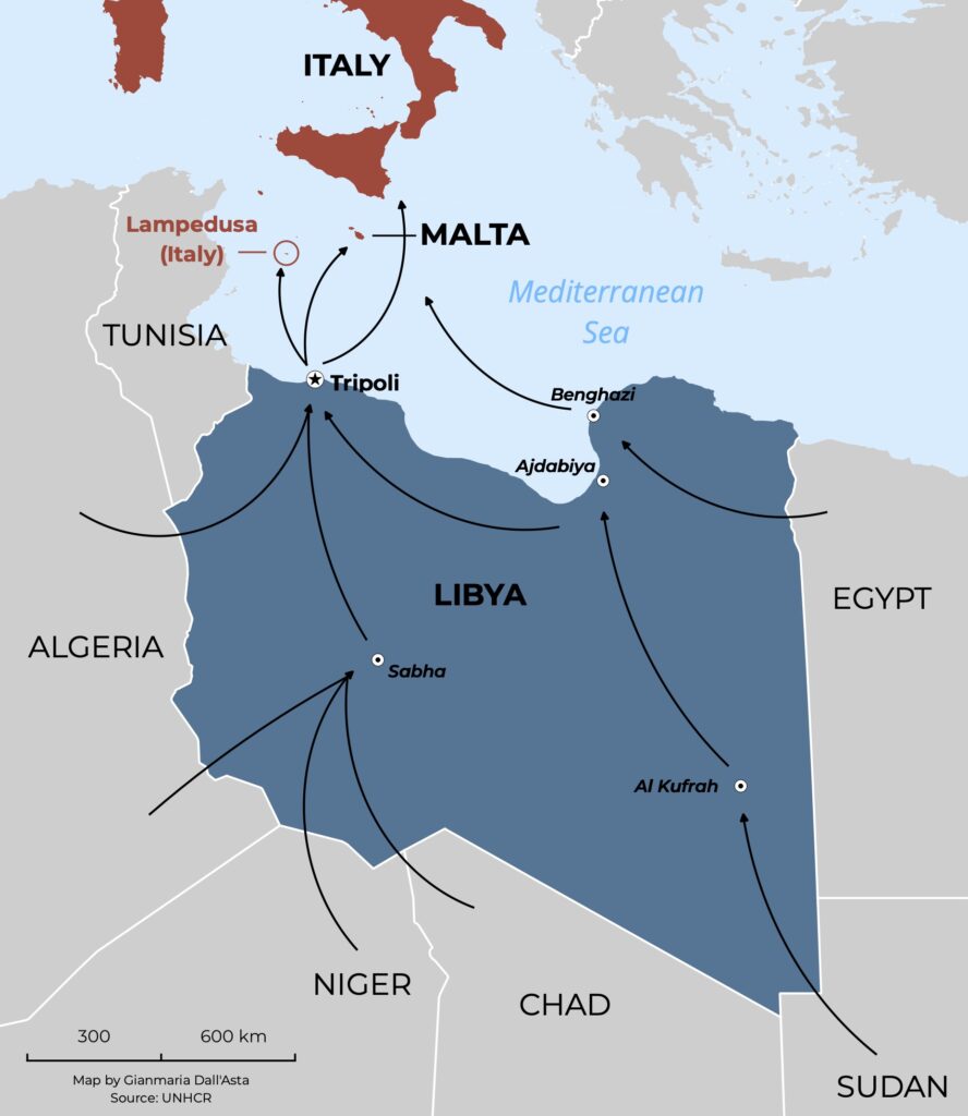 Map Libya 888x1024 